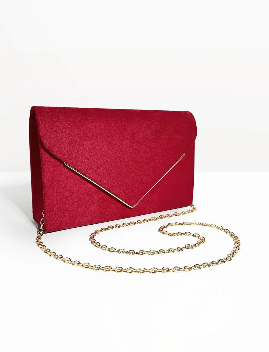 Suede Clutch Bag – Evening & Occasion Bag