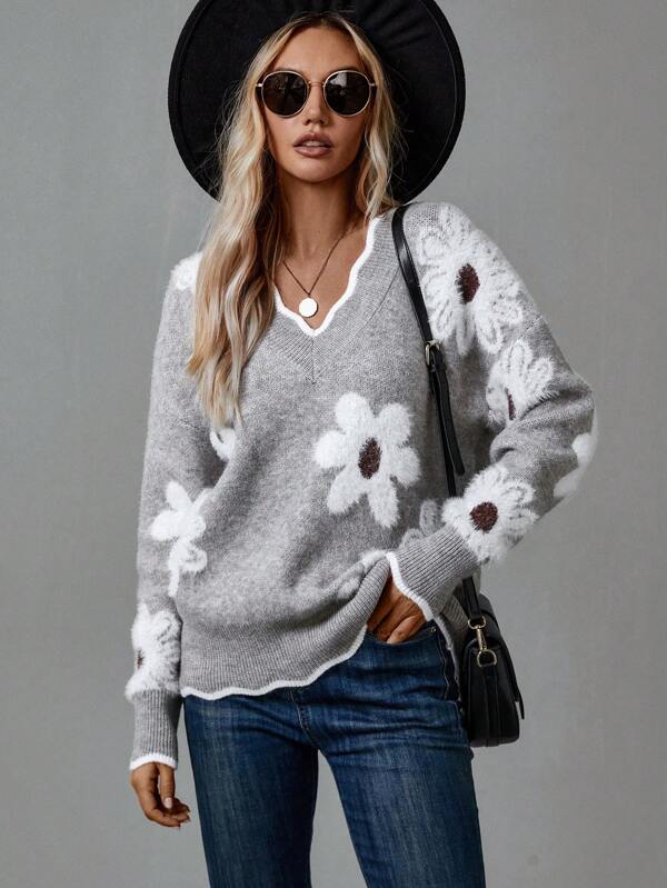 Elegant Knit Jumper in Soft Fabric for Casual Wear and Layering