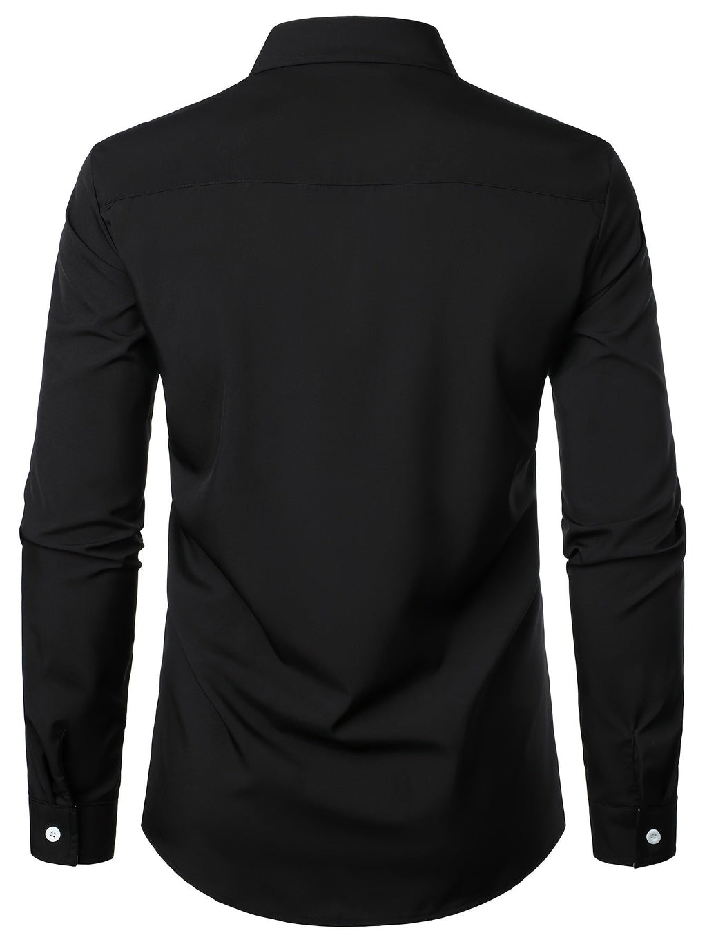 Contrast-Trim Long Sleeve Shirt | Casual Cotton Blend Top for Everyday Wear