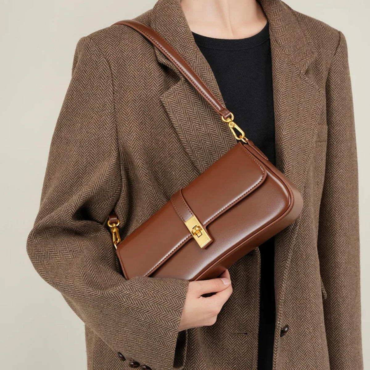 Leather Crossbody Clutch Bag – Evening & Occasion Bag