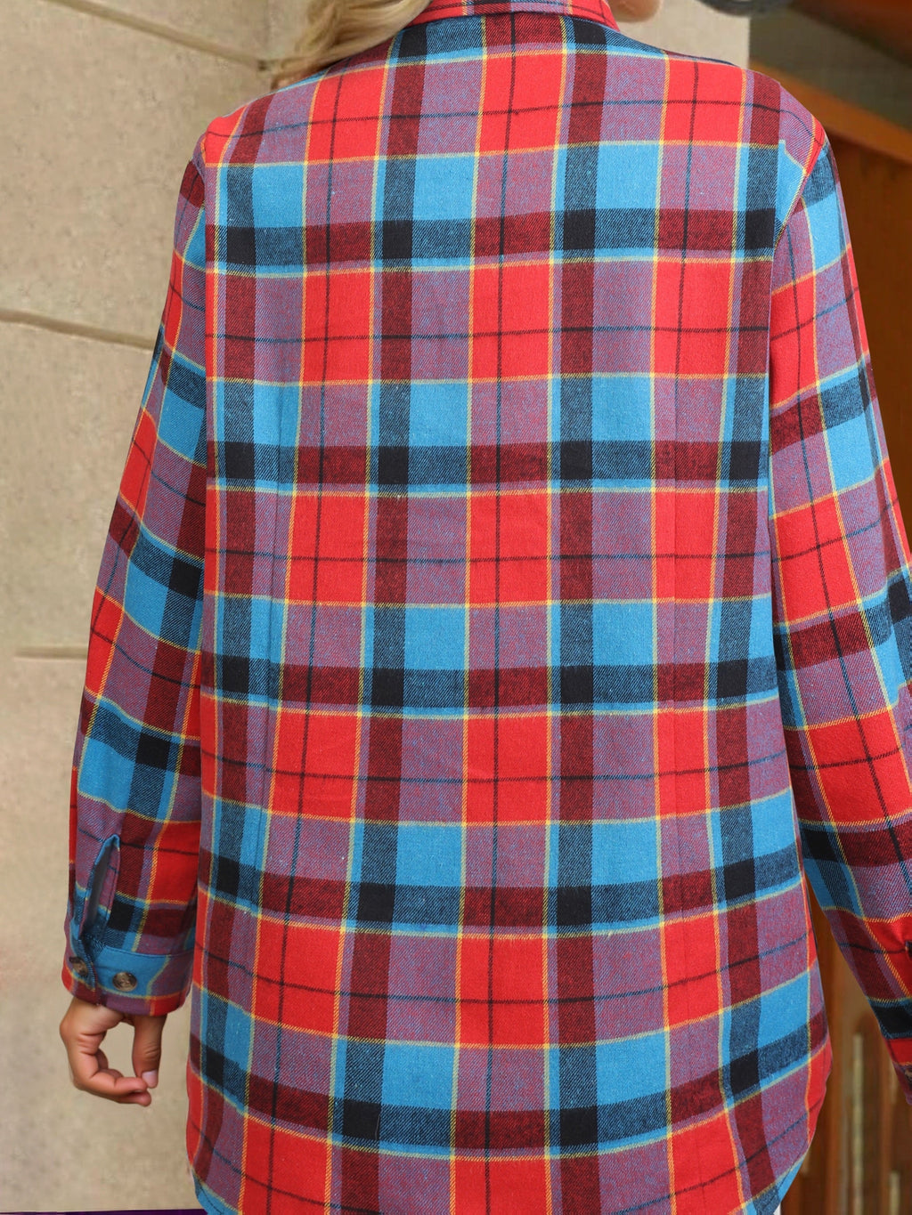 Relaxed Buffalo Check Shirt | Cotton Blend | Casual Wear for Everyday Use