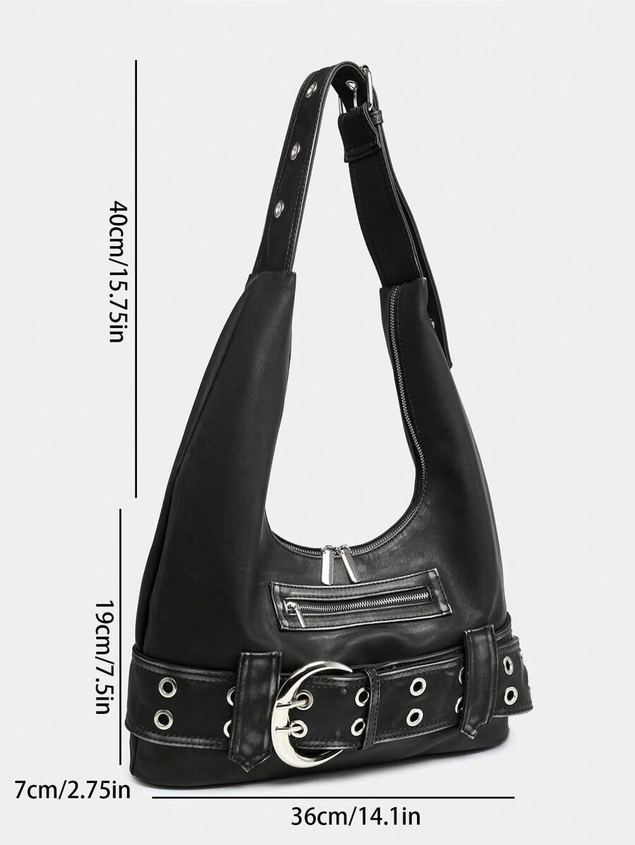Leather Hobo Shoulder Bag – Everyday Handbag