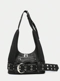 Leather Hobo Shoulder Bag – Everyday Handbag