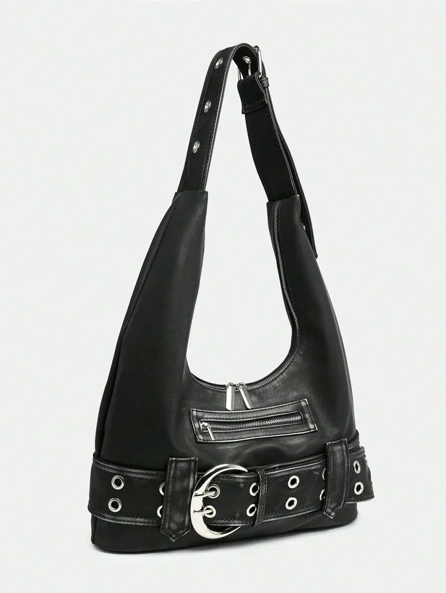 Leather Hobo Shoulder Bag – Everyday Handbag