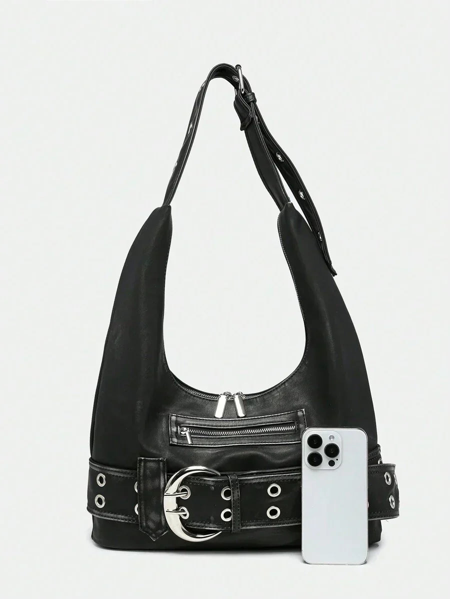 Leather Hobo Shoulder Bag – Everyday Handbag