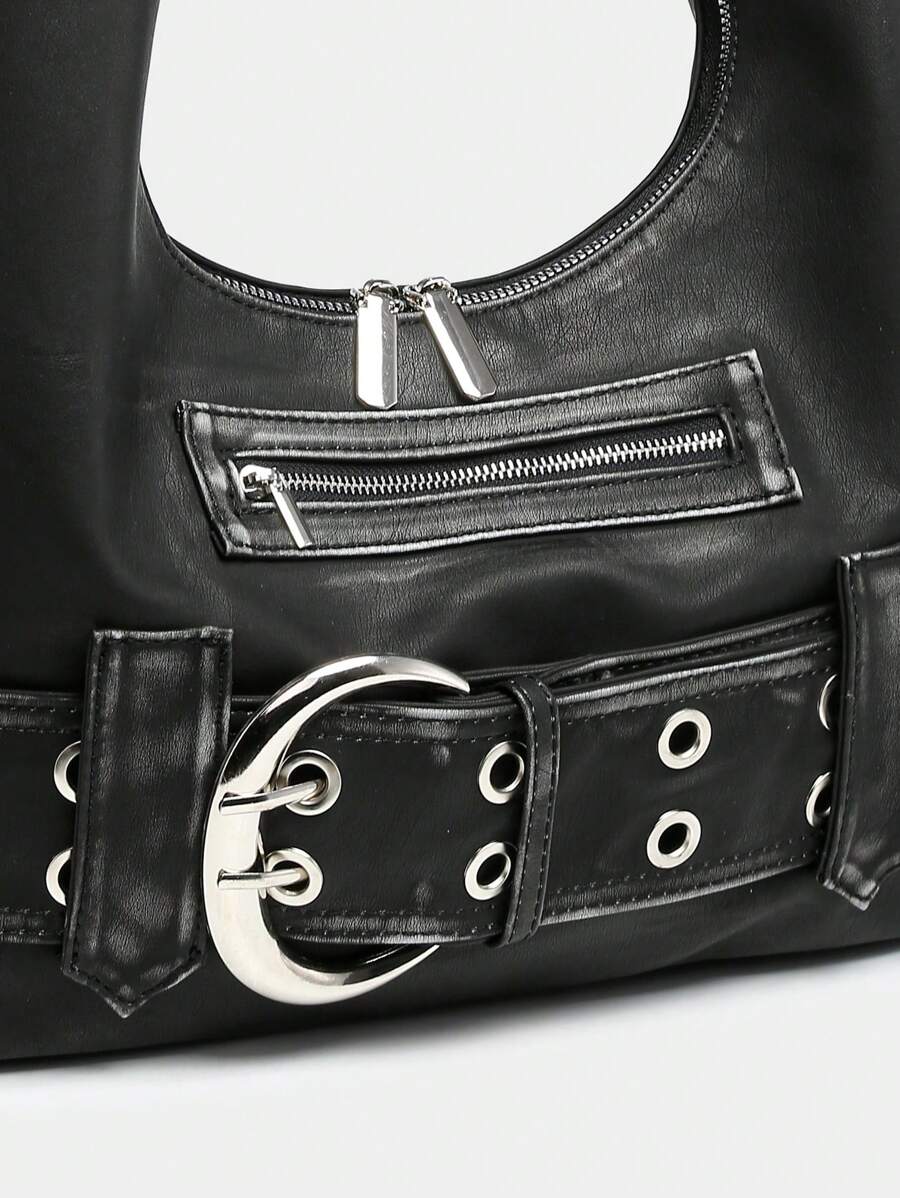 Leather Hobo Shoulder Bag – Everyday Handbag