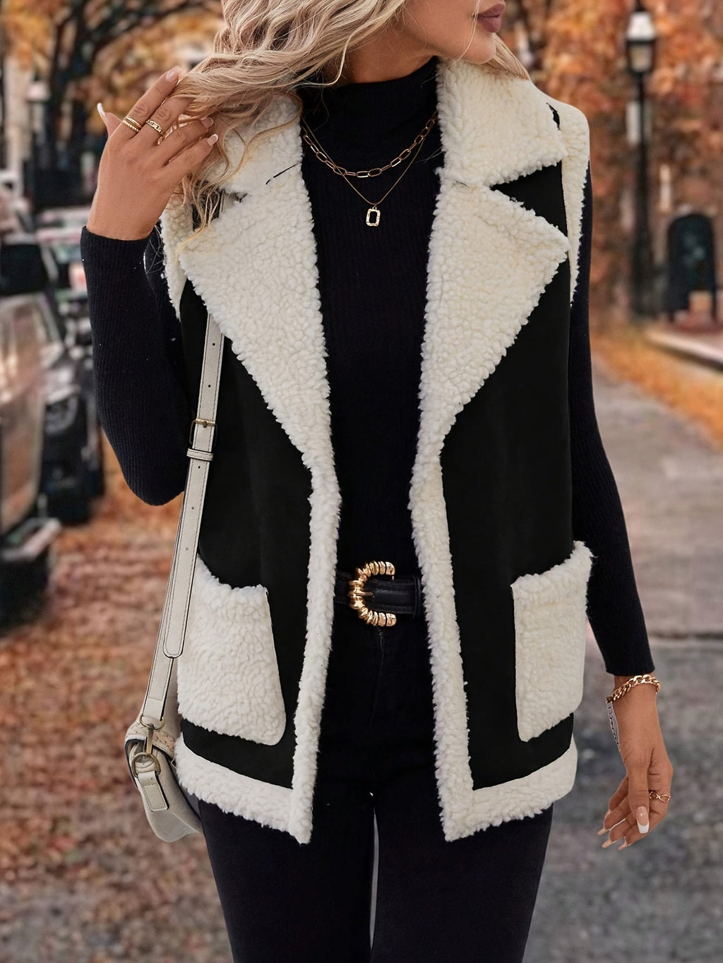 Cozy Warm Lapel Vest for Women – Soft Fabric for Layering and Casual Wear
