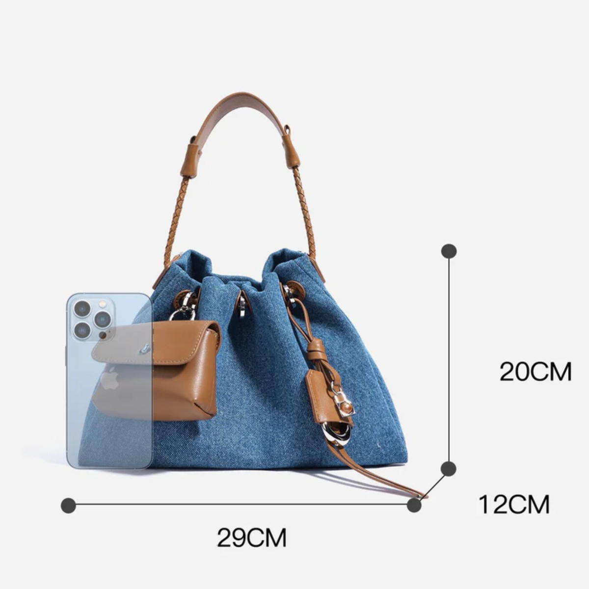 Leather Hobo Shoulder Bag – Everyday Handbag