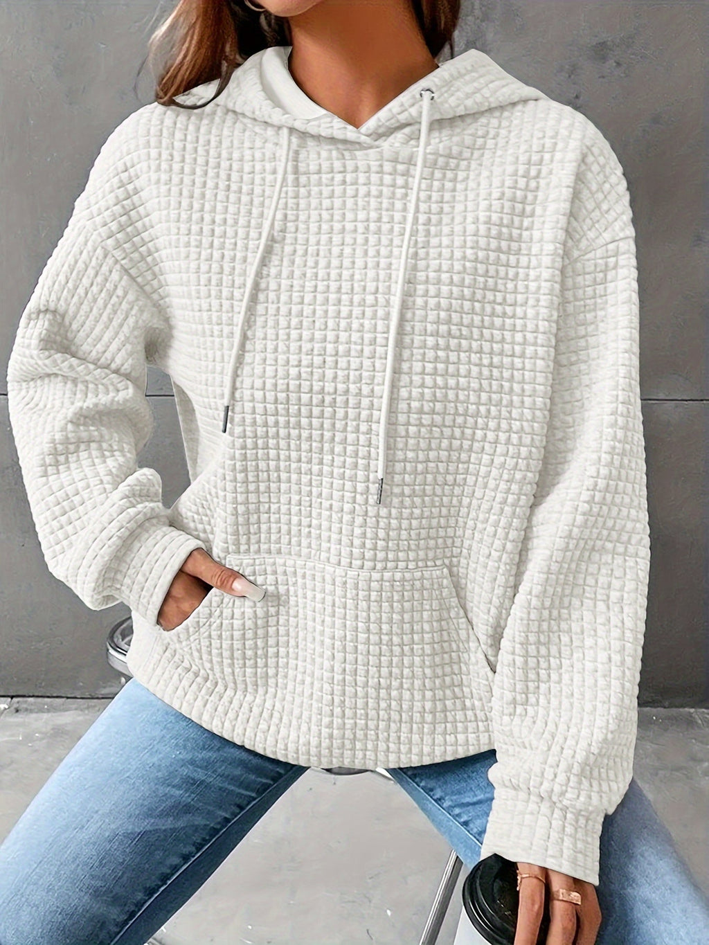 Cozy Textured Hoodie | Soft Fabric | Casual Style | Women's Outerwear
