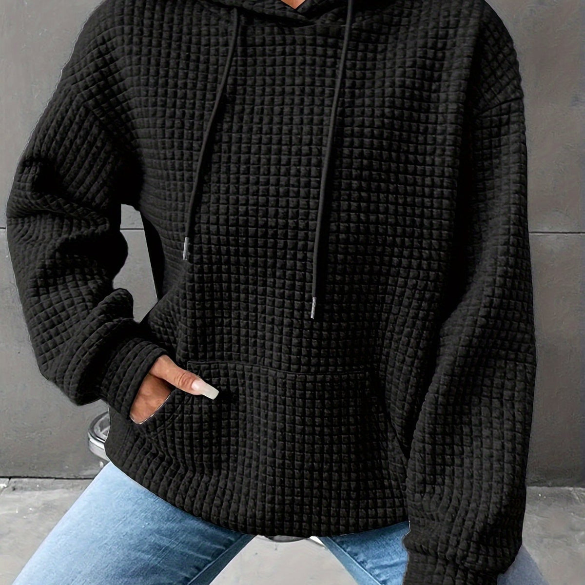 Cozy Textured Hoodie | Soft Fabric | Casual Style | Women's Outerwear