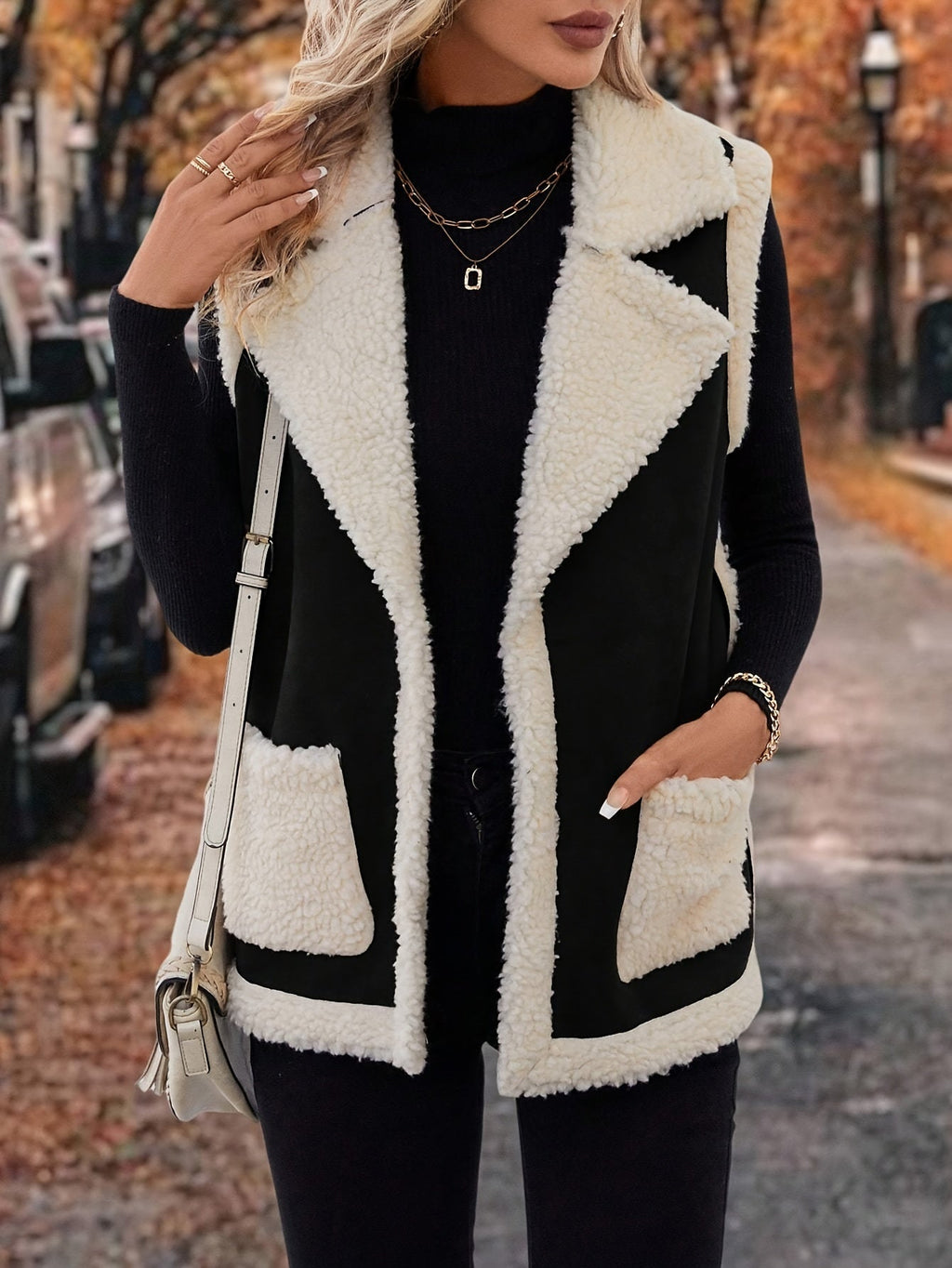 Cozy Warm Lapel Vest for Women – Soft Fabric for Layering and Casual Wear