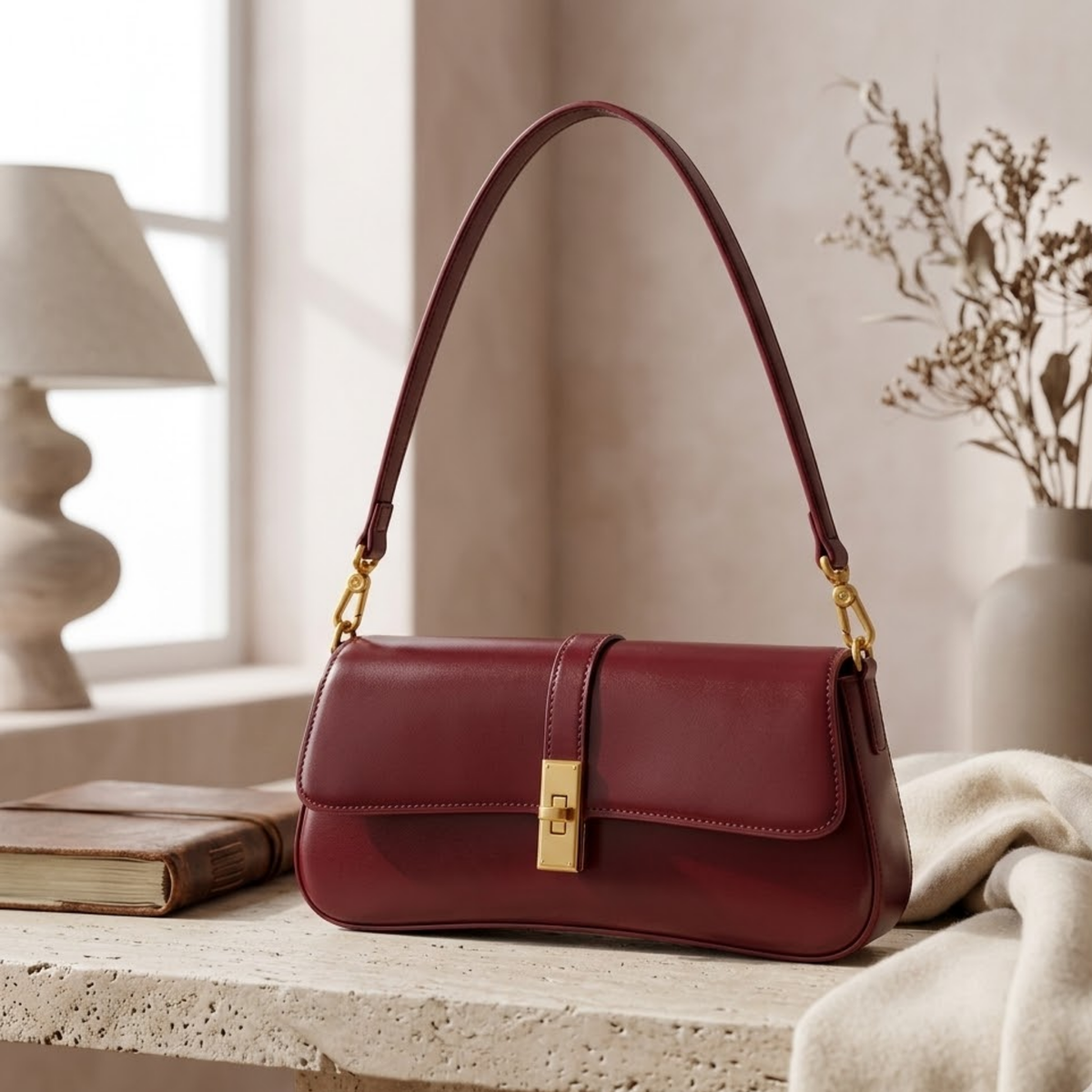 Leather Crossbody Clutch Bag – Evening & Occasion Bag
