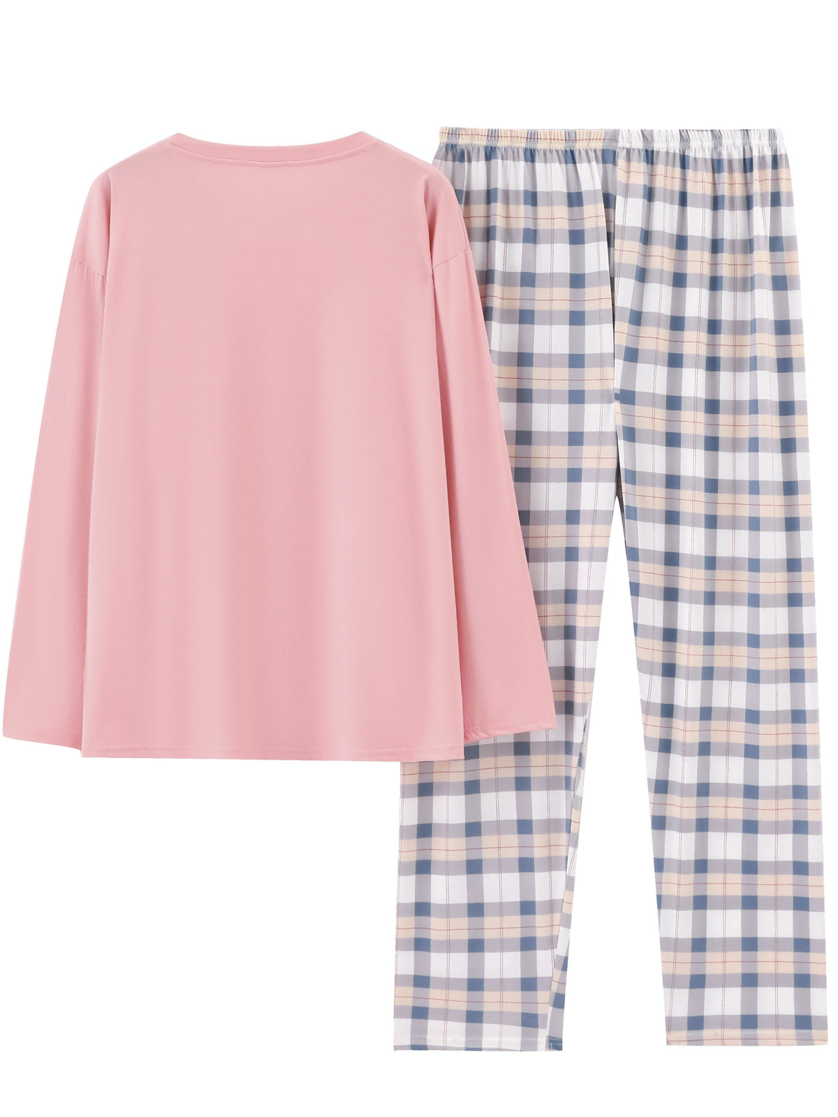 Relaxed Plaid Two-Piece Set | Soft Fabric | Casual Loungewear Outfit