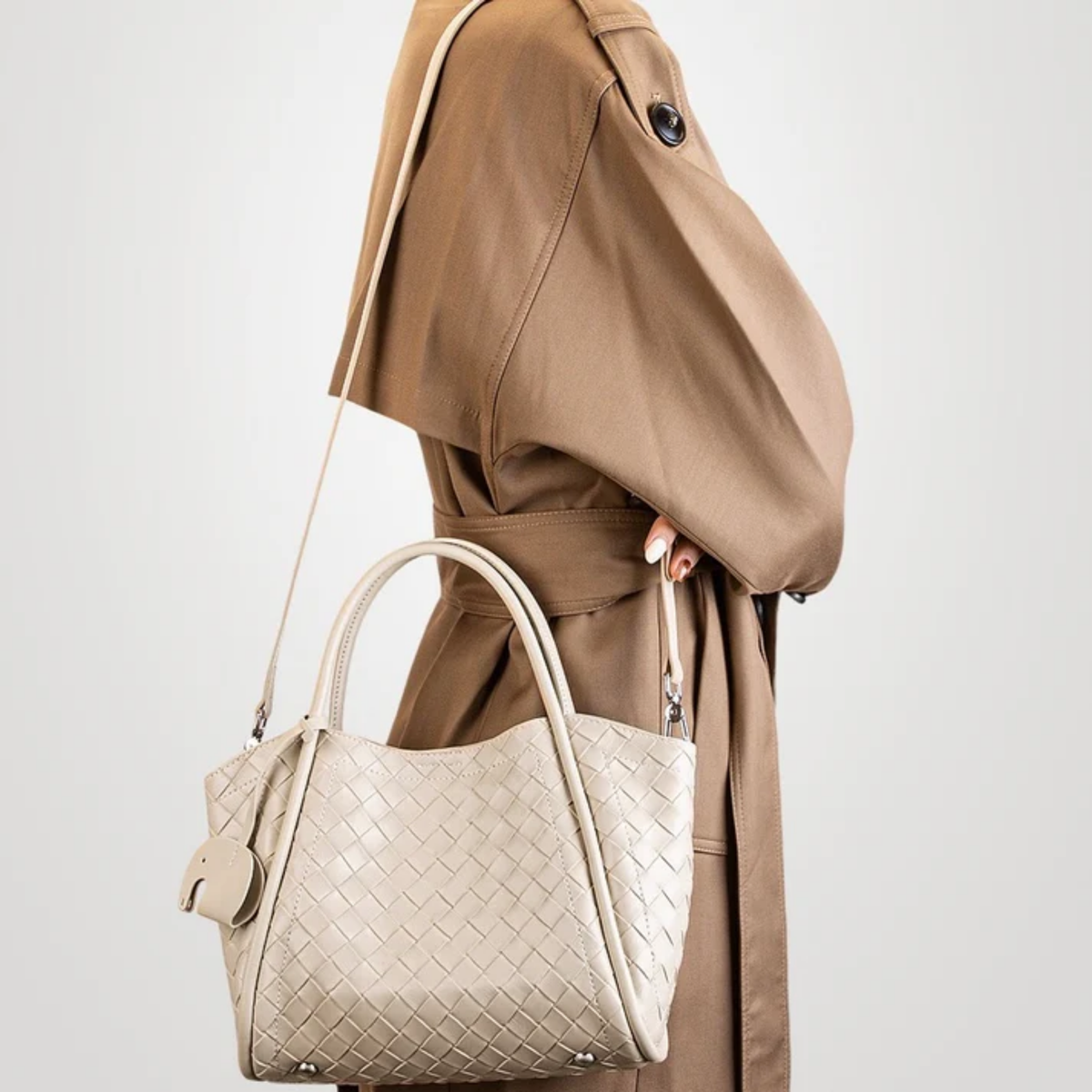 Leather Woven Clutch Bag – Evening & Occasion Bag