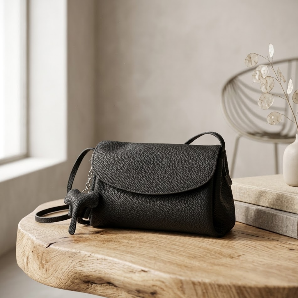 Leather Pendant Crossbody Bag – Everyday Crossbody