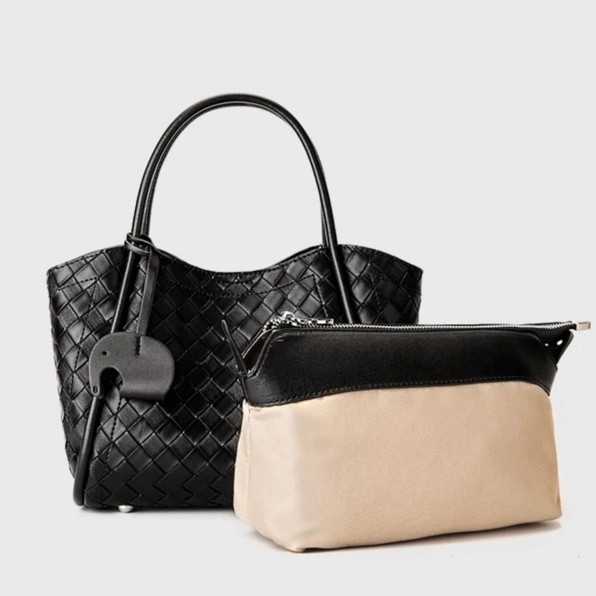 Leather Woven Clutch Bag – Evening & Occasion Bag