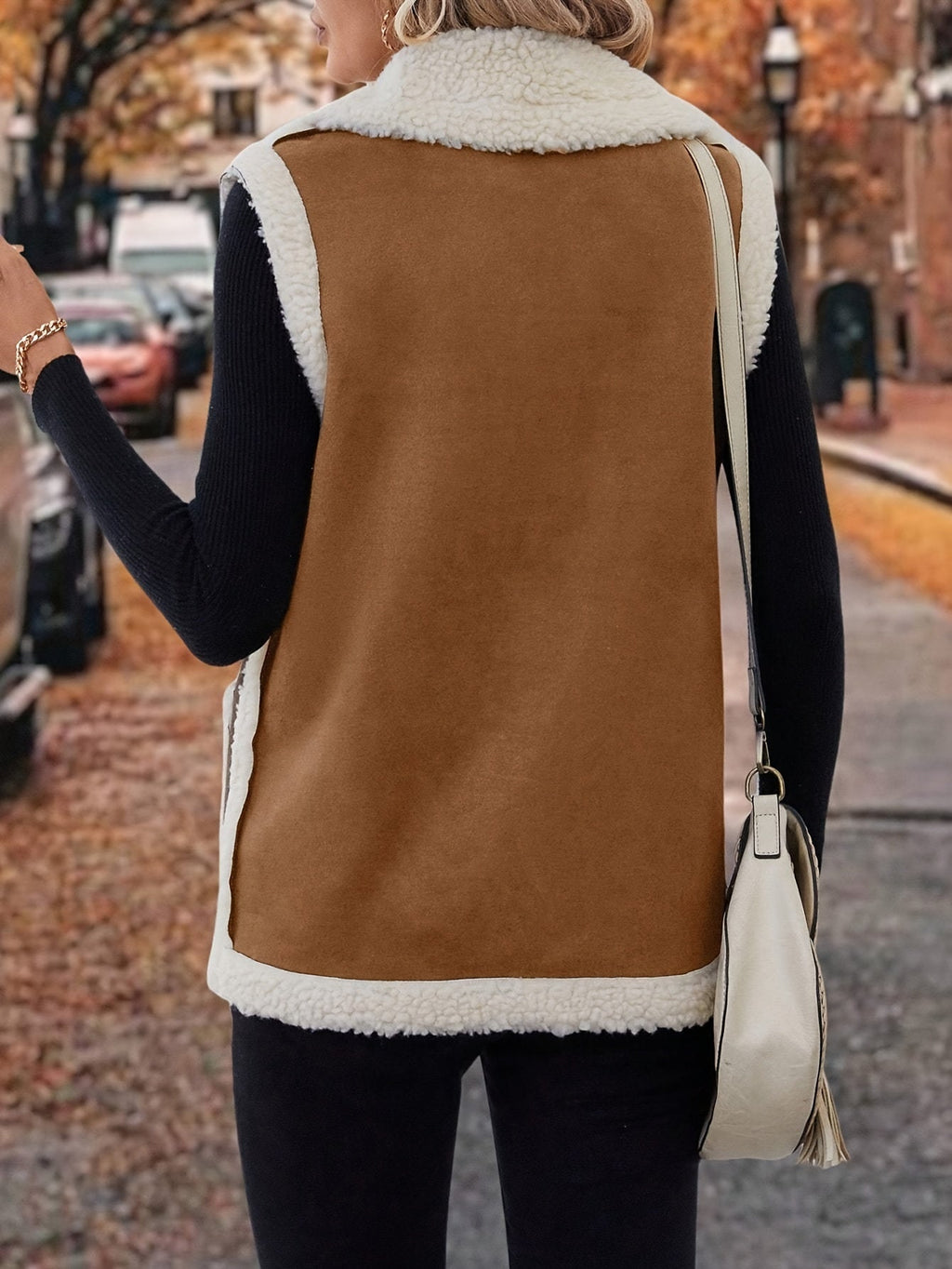 Cozy Warm Lapel Vest for Women – Soft Fabric for Layering and Casual Wear