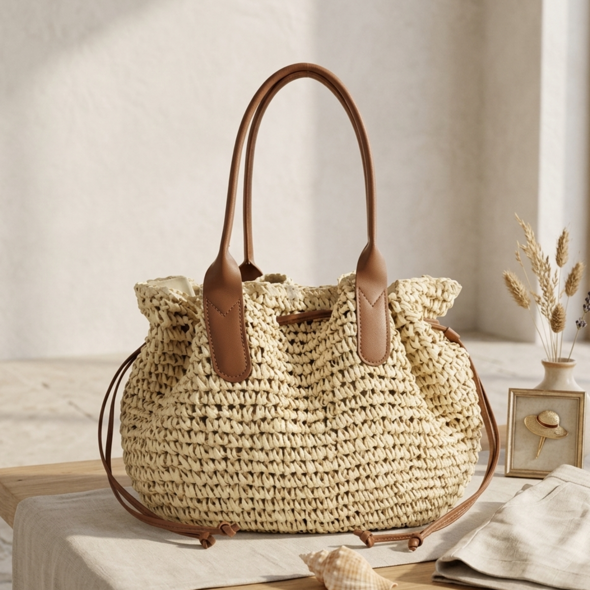 Woven Shoulder Bag – Everyday Handbag