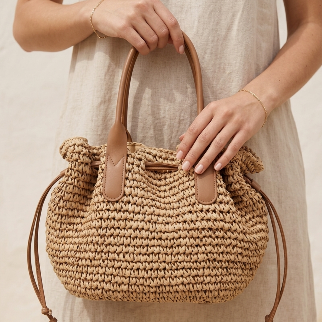 Woven Shoulder Bag – Everyday Handbag