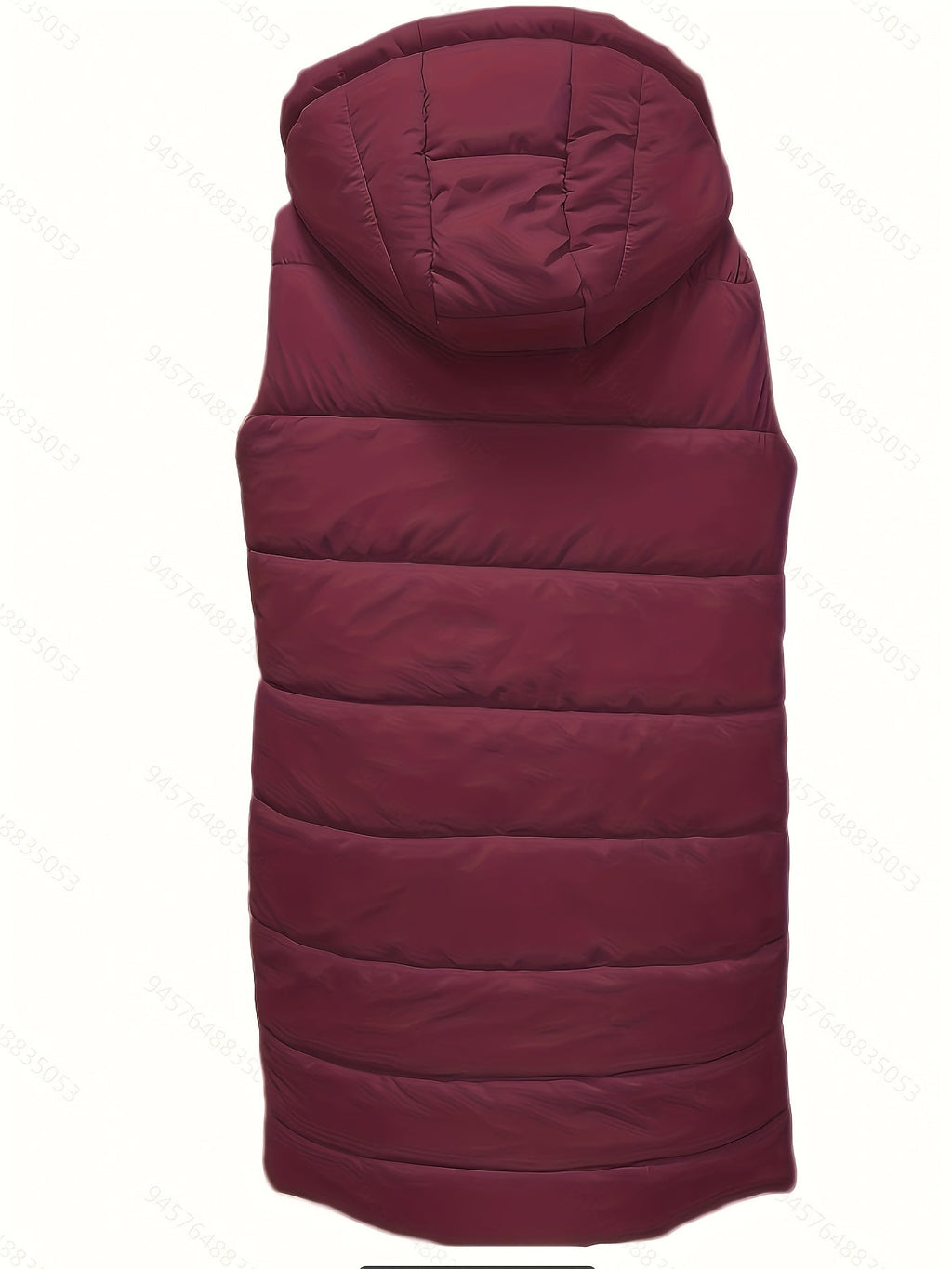 Longline Hooded Padded Vest for Women - Warm Insulated Outerwear