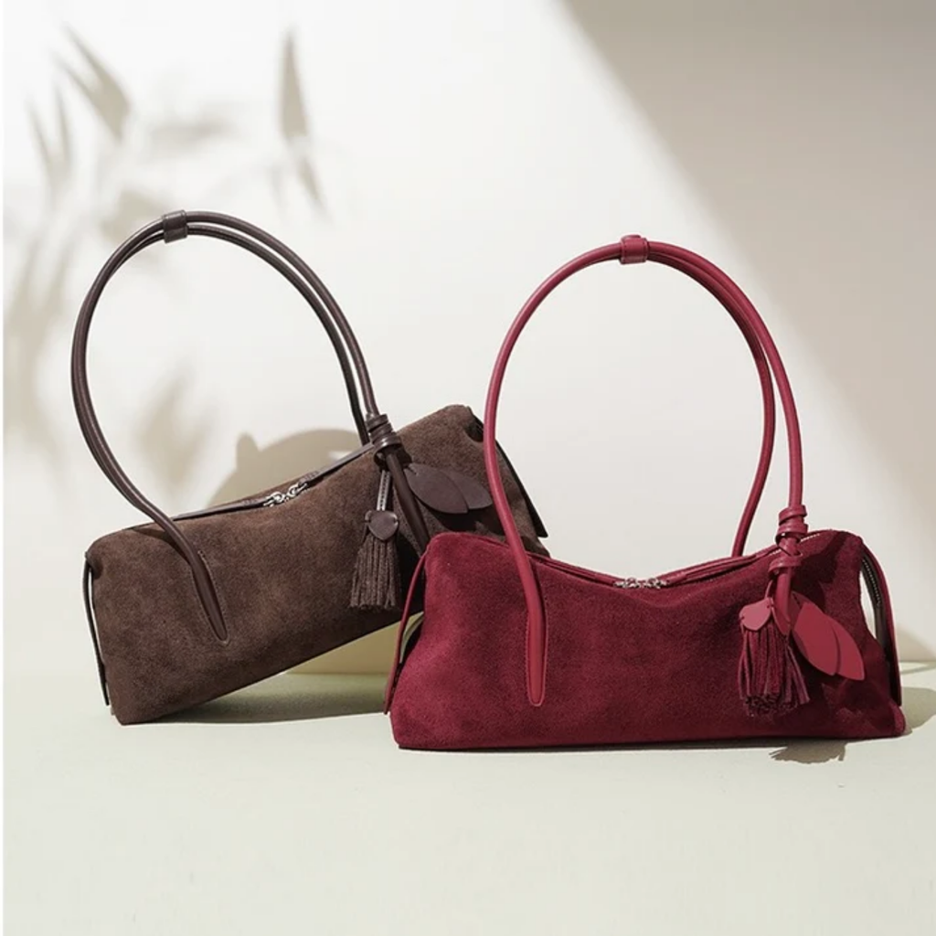 Leather Tassel Shoulder Bag – Everyday Handbag