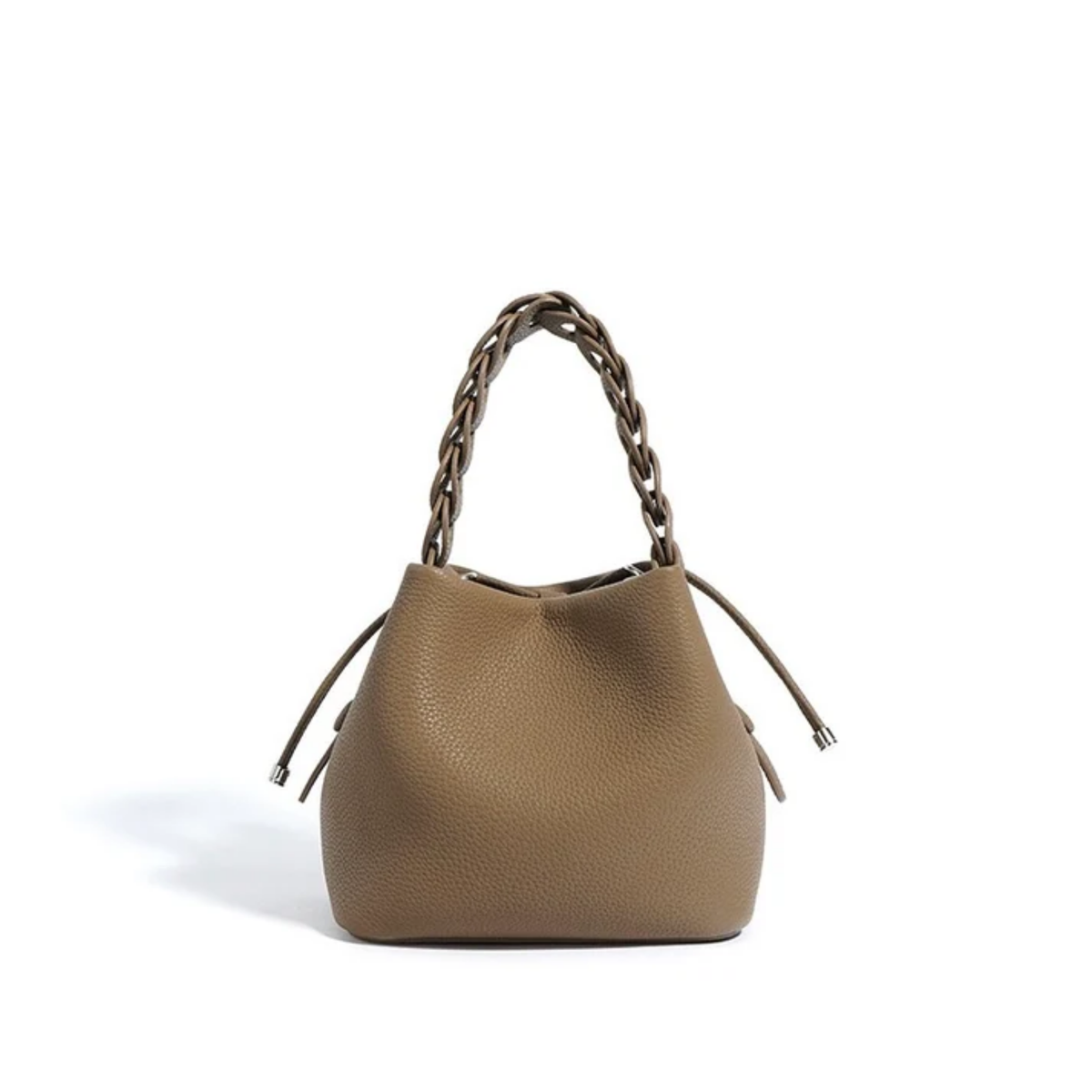 Leather Bucket Clutch Bag – Evening & Occasion Bag