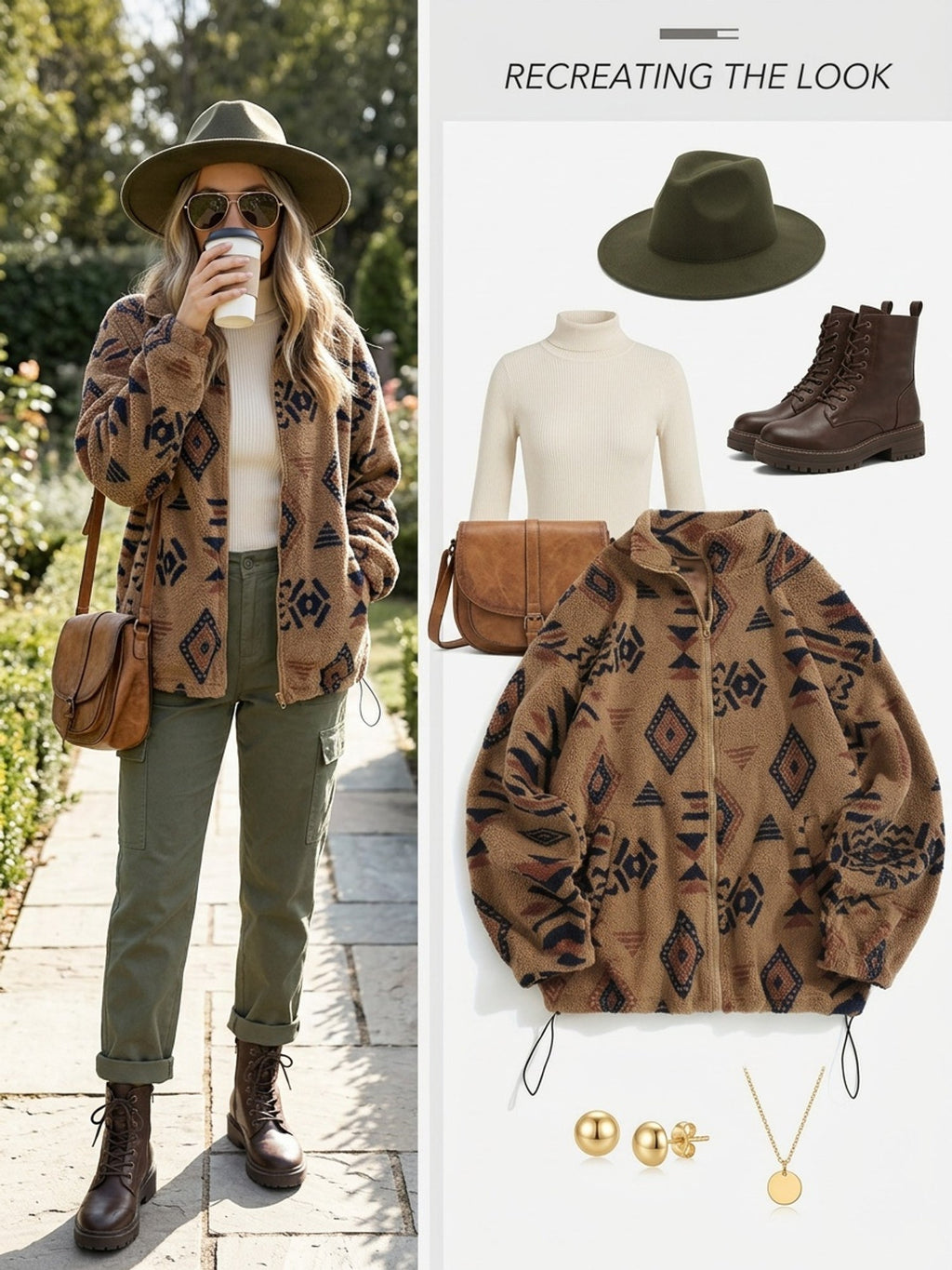Patterned Zip-Up Jacket for Women | Lightweight, Casual Outerwear