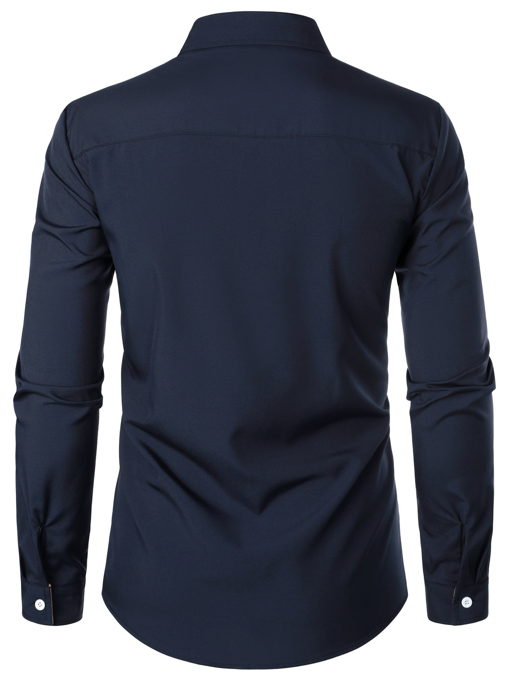 Contrast-Trim Long Sleeve Shirt | Casual Cotton Blend Top for Everyday Wear