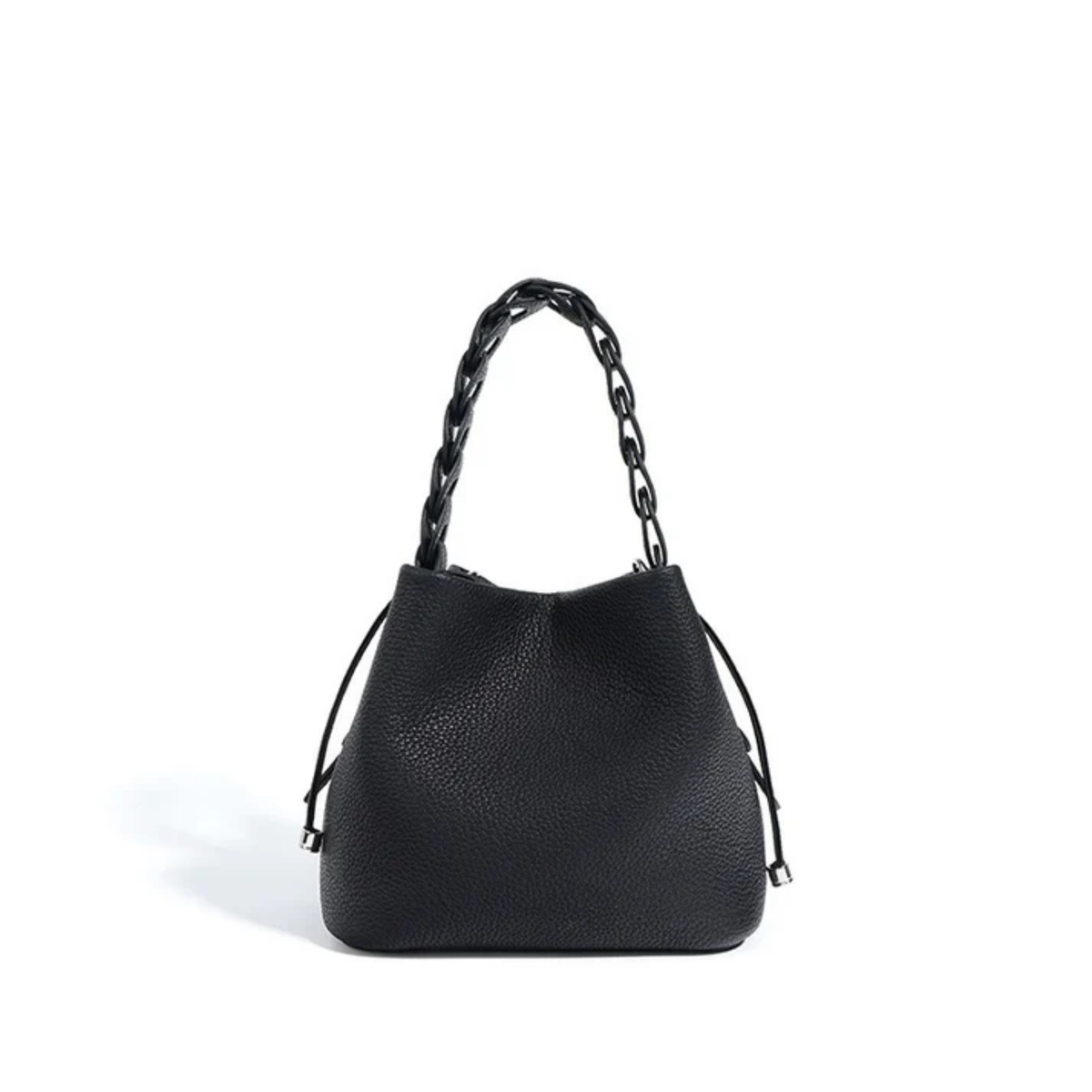 Leather Bucket Clutch Bag – Evening & Occasion Bag