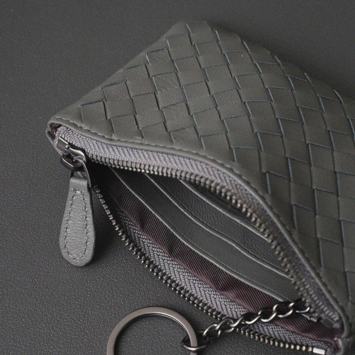 Leather Woven Clutch Bag – Evening & Occasion Bag