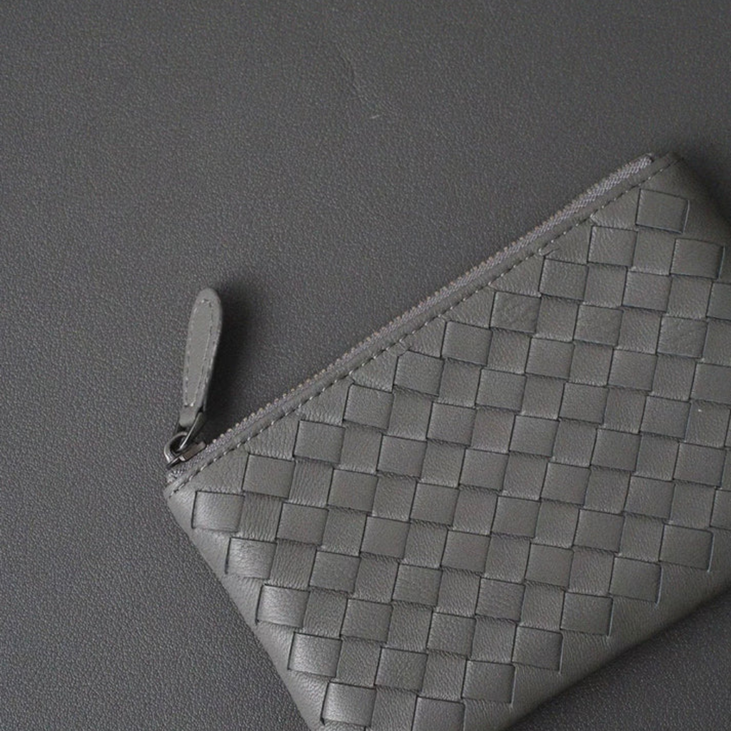 Leather Woven Clutch Bag – Evening & Occasion Bag