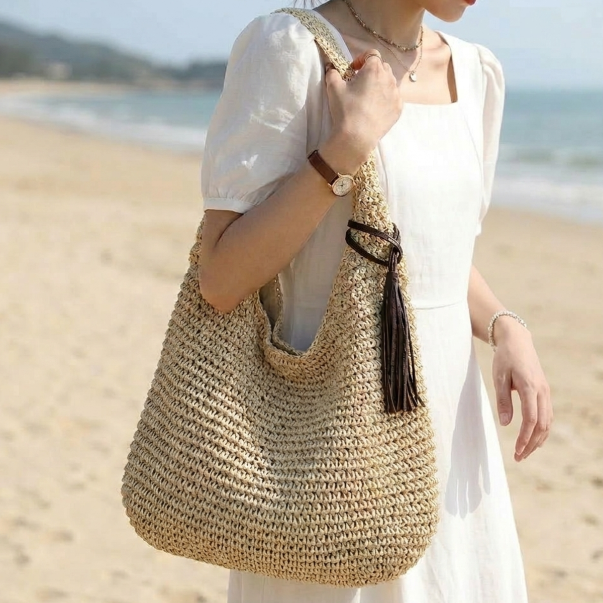 Woven Shoulder Bag – Everyday Handbag