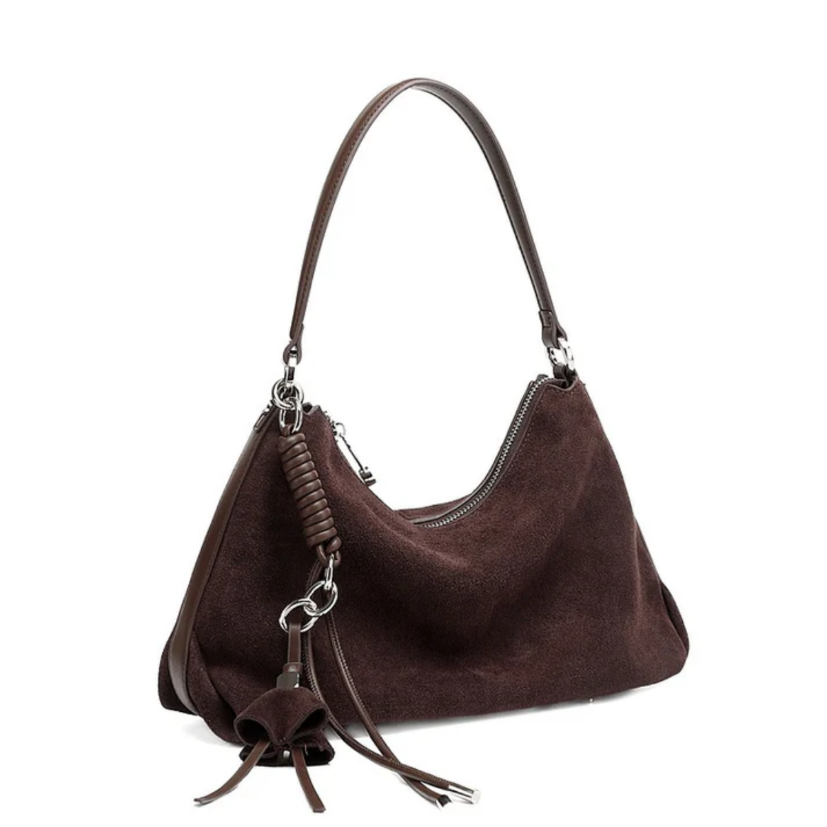 Leather Tassel Shoulder Bag – Everyday Handbag