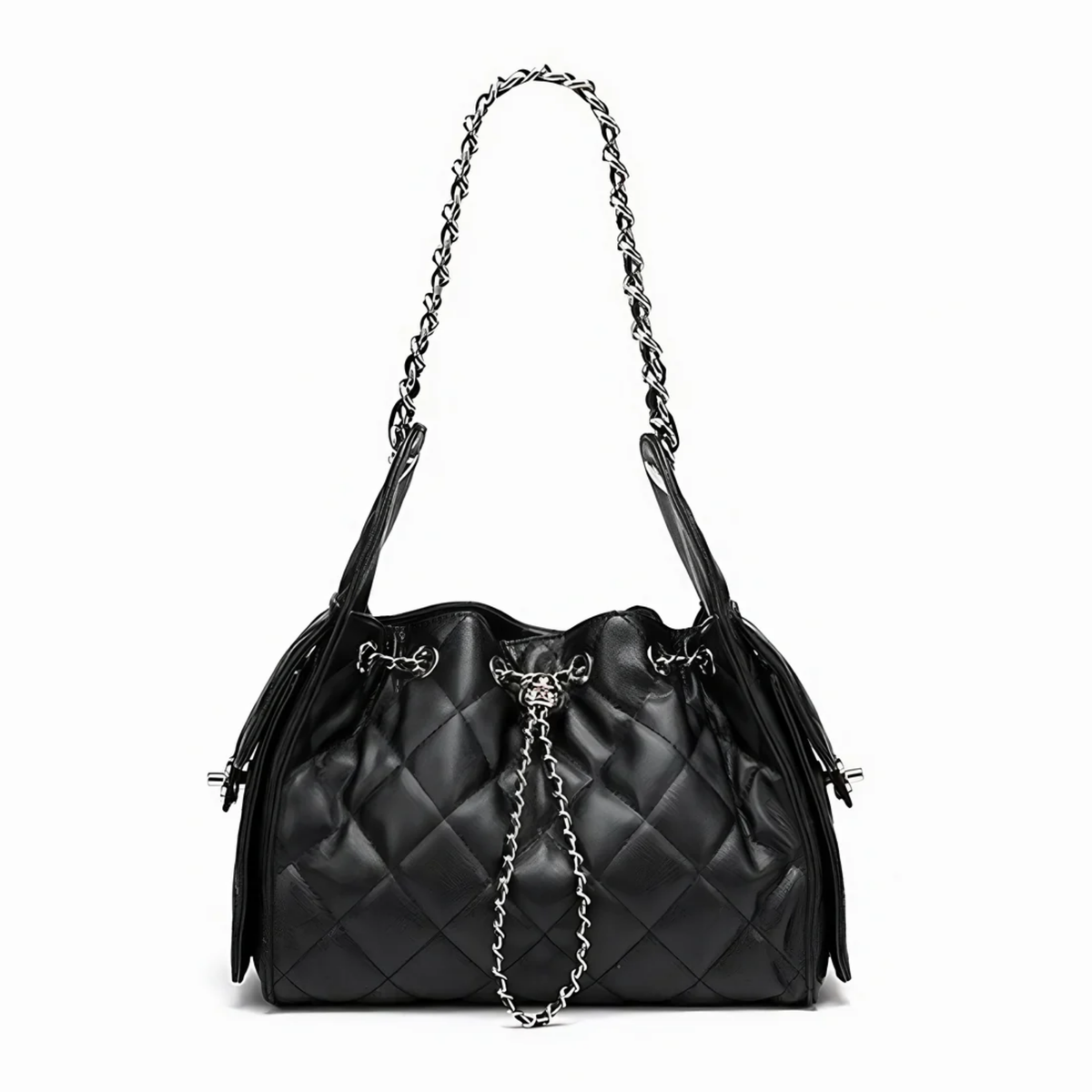 Leather Bucket Shoulder Bag – Everyday Handbag