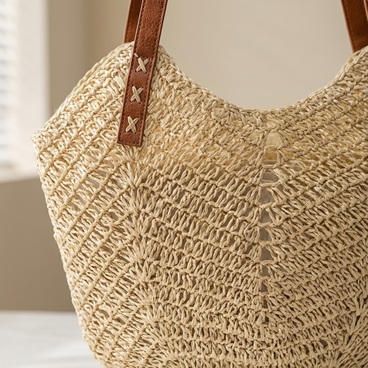 Woven Shoulder Bag – Classic Fit, Everyday Handbag