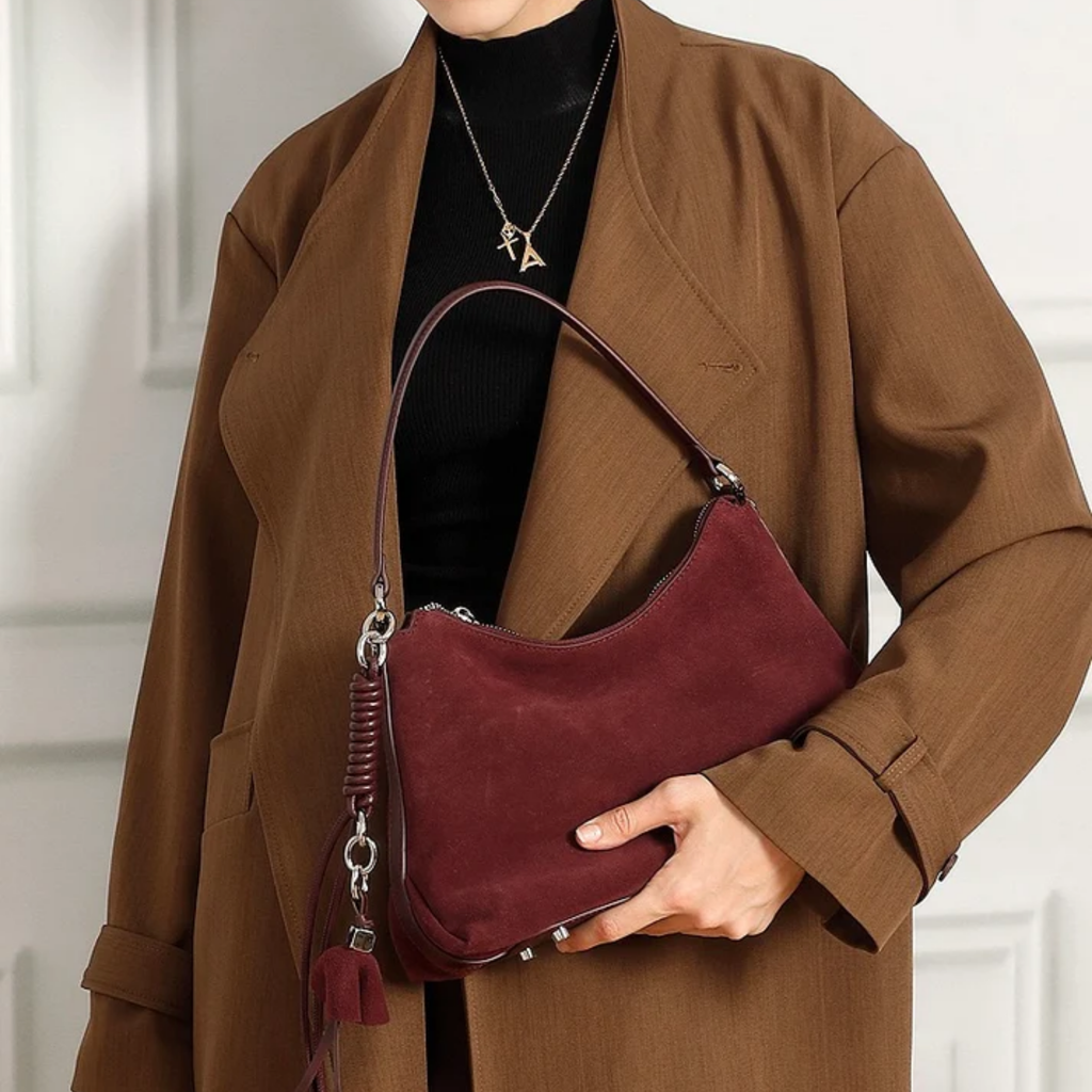 Leather Tassel Shoulder Bag – Everyday Handbag