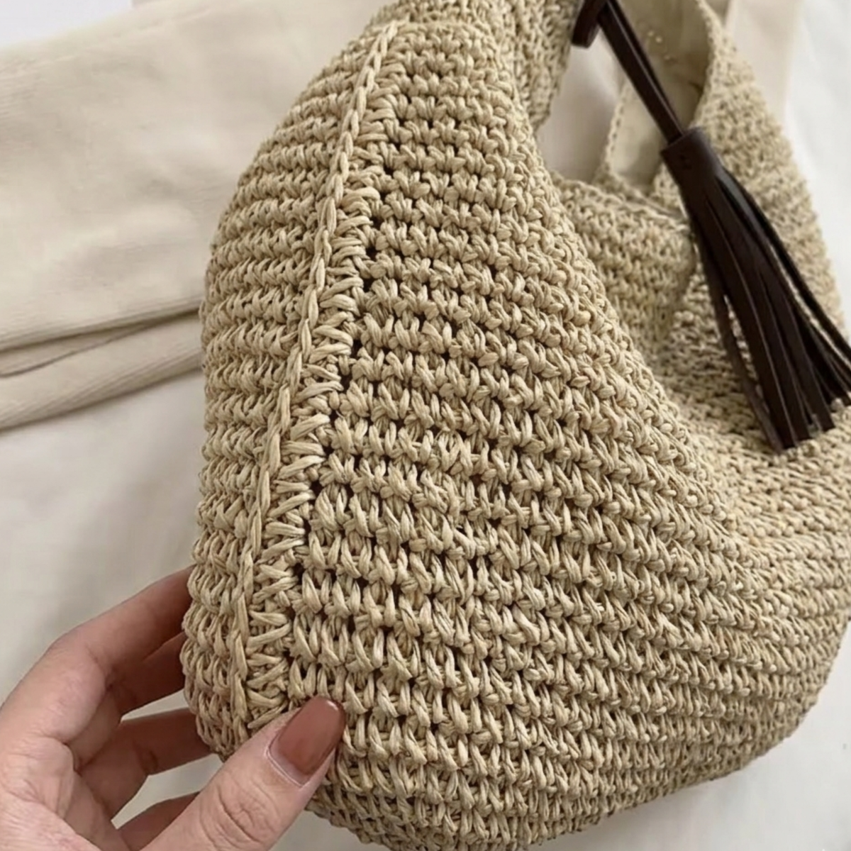 Woven Shoulder Bag – Everyday Handbag