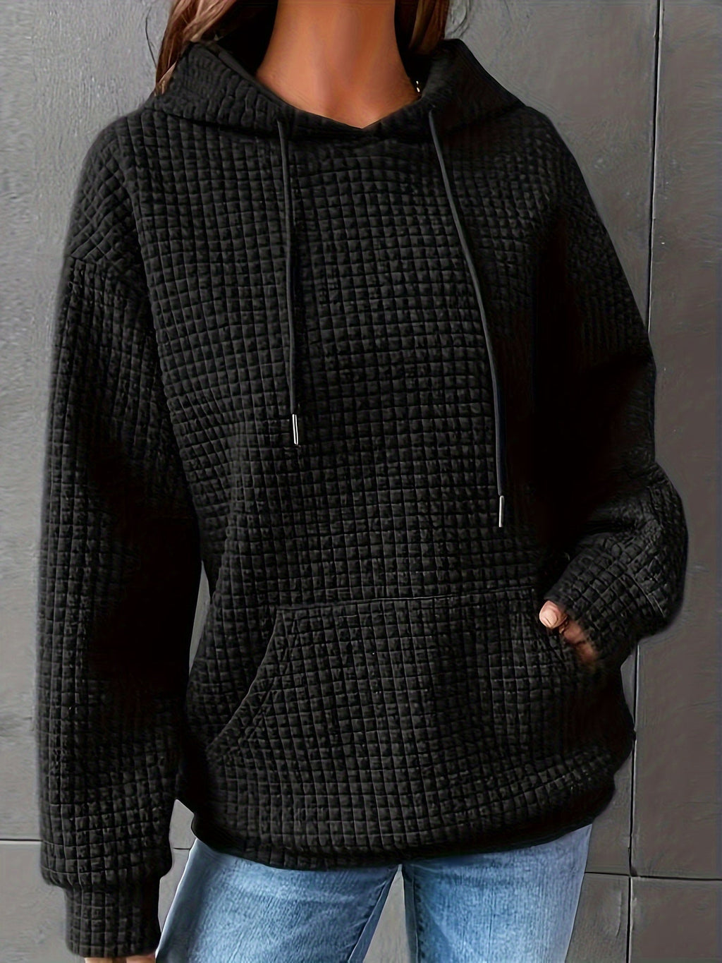 Cozy Textured Hoodie | Soft Fabric | Casual Style | Women's Outerwear