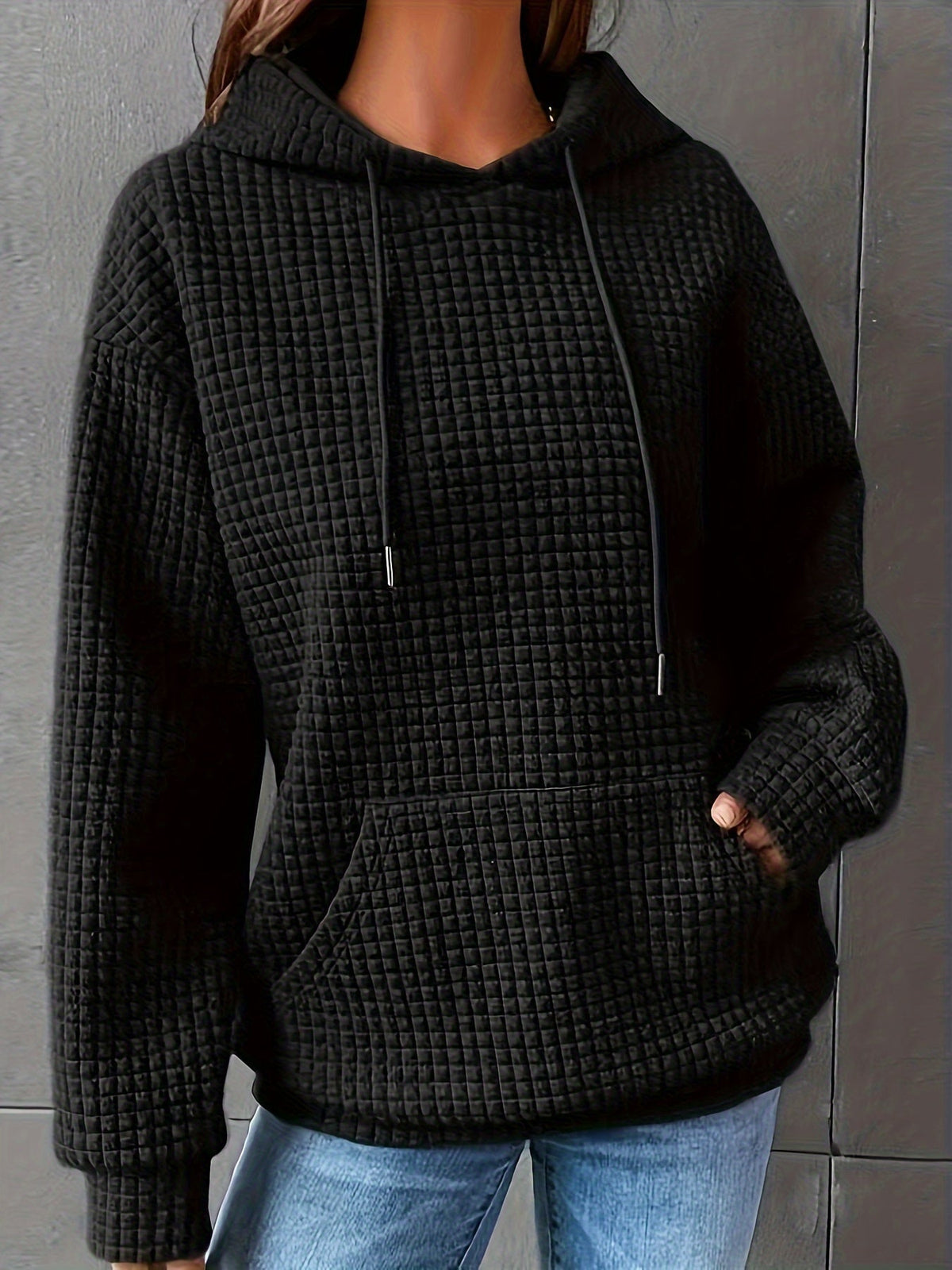 Cozy Textured Hoodie | Soft Fabric | Casual Style | Women's Outerwear