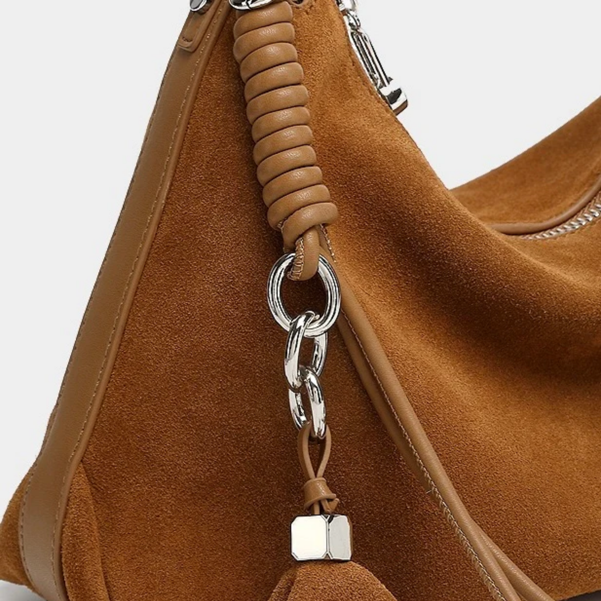 Leather Tassel Shoulder Bag – Everyday Handbag