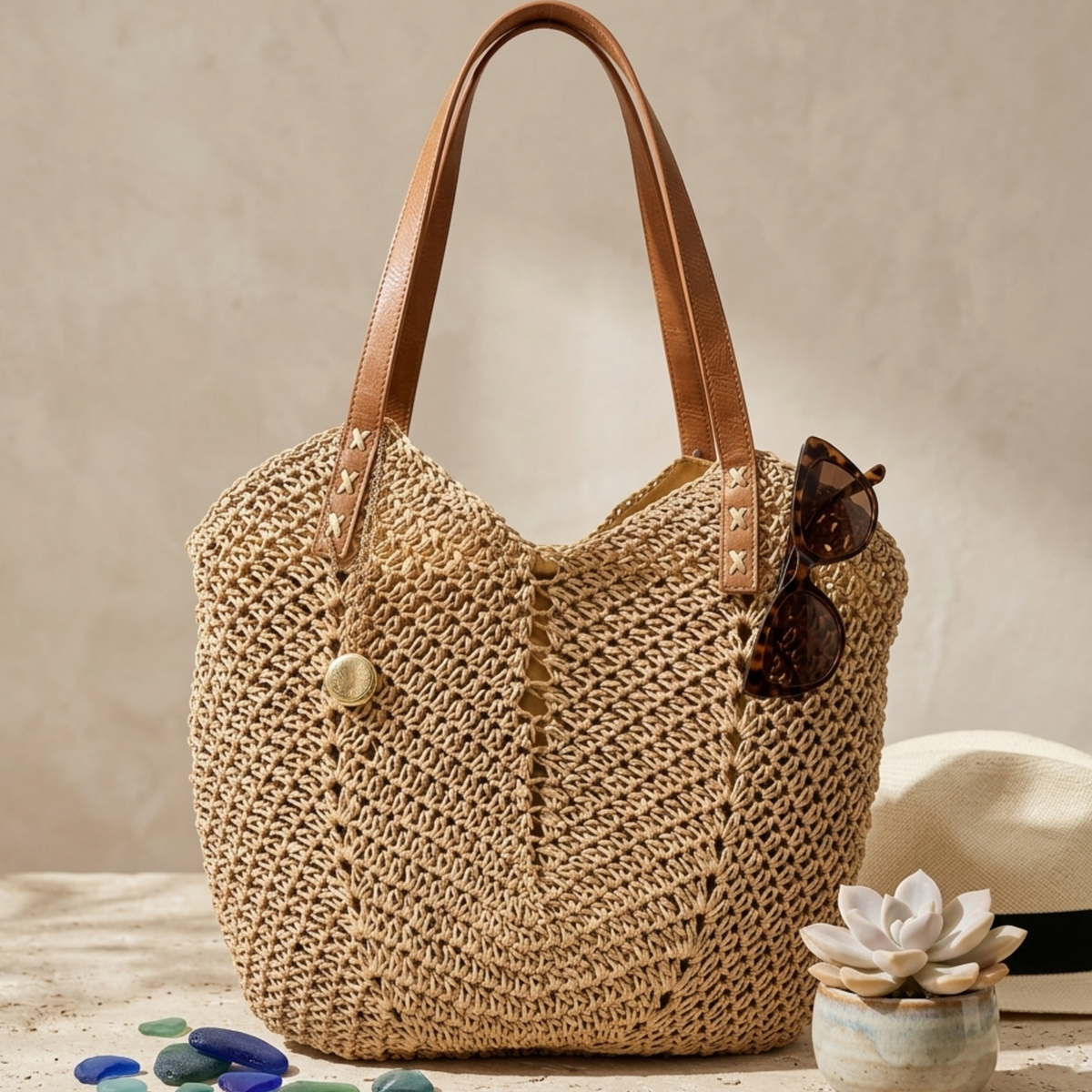 Woven Shoulder Bag – Classic Fit, Everyday Handbag