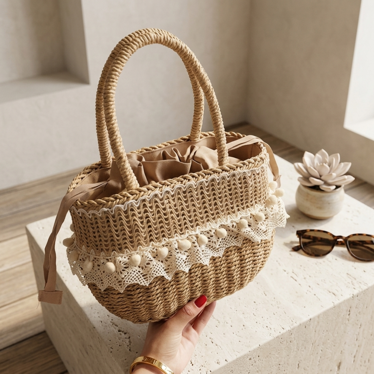 Woven Clutch Bag – Evening & Occasion Bag