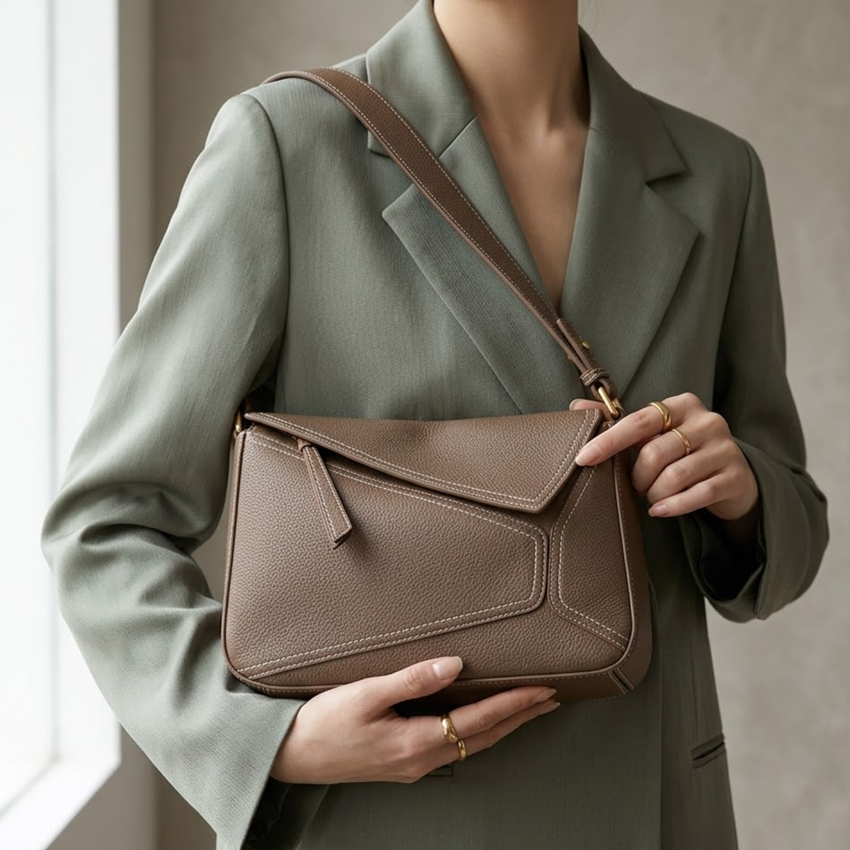 Leather Crossbody Clutch Bag – Evening & Occasion Bag