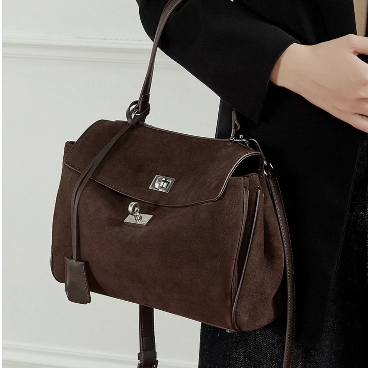 Suede Clutch Bag – Evening & Occasion Bag