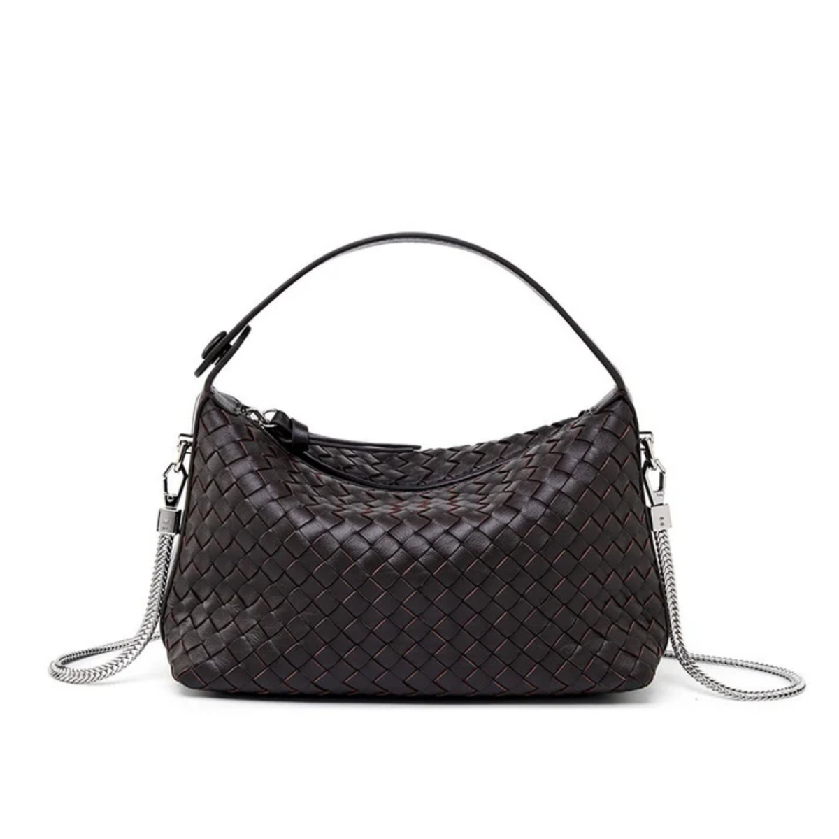 Leather Woven Clutch Bag – Evening & Occasion Bag