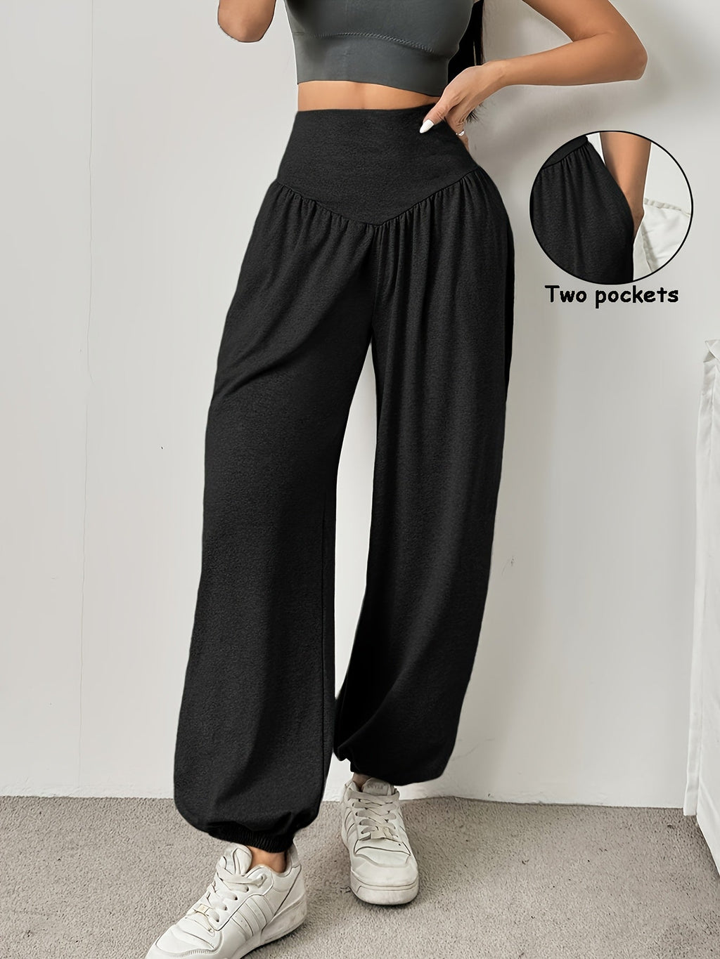 High-Waist Wide-Leg Lounge Trousers | Soft Fabric | Casual Comfort Wear