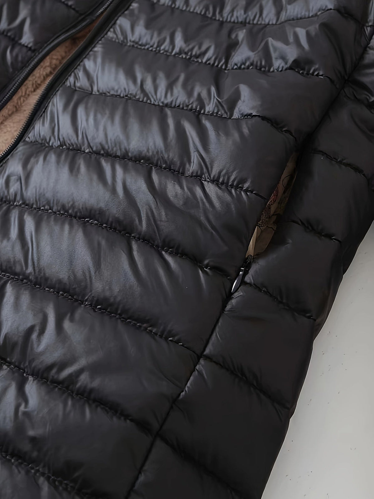 Quilted Longline Coat in Soft Fabric for Stylish Winter Outerwear