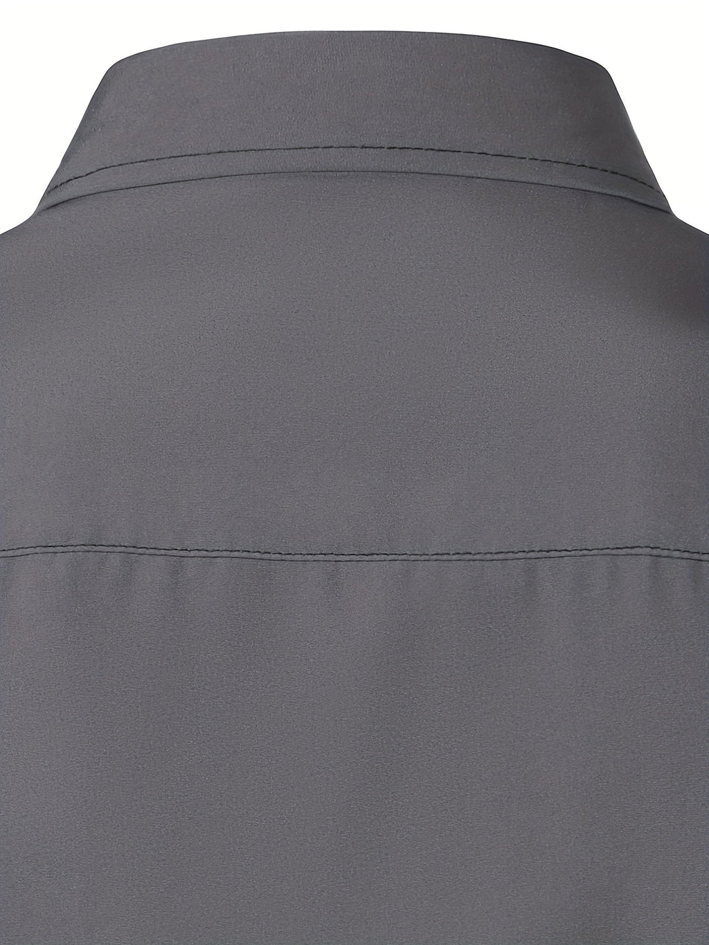 Contrast-Trim Long Sleeve Shirt | Casual Cotton Blend Top for Everyday Wear