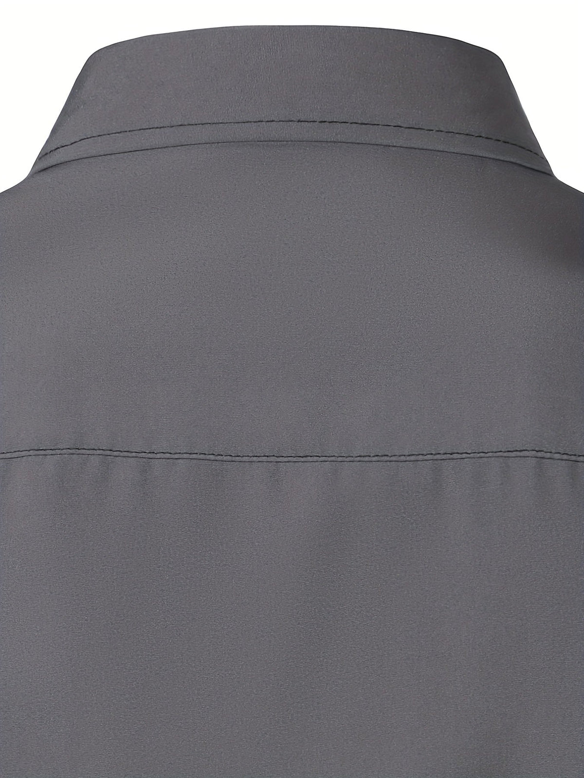 Contrast-Trim Long Sleeve Shirt | Casual Cotton Blend Top for Everyday Wear