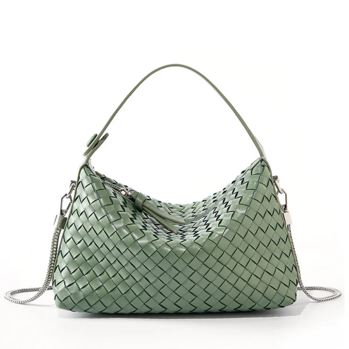 Leather Woven Clutch Bag – Evening & Occasion Bag